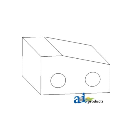 A & I Products Spacer, Drawbar Rear Support 3" x5" x2" A-R64753